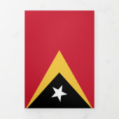 Osttimor-Flagge Dreifach Gefaltete Karte (Cover)