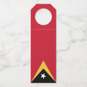 Osttimor-Flagge Flaschenanhänger (Vorderseite)