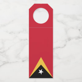 Osttimor-Flagge Flaschenanhänger