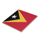 Osttimor-Flagge Fliese (Seite)