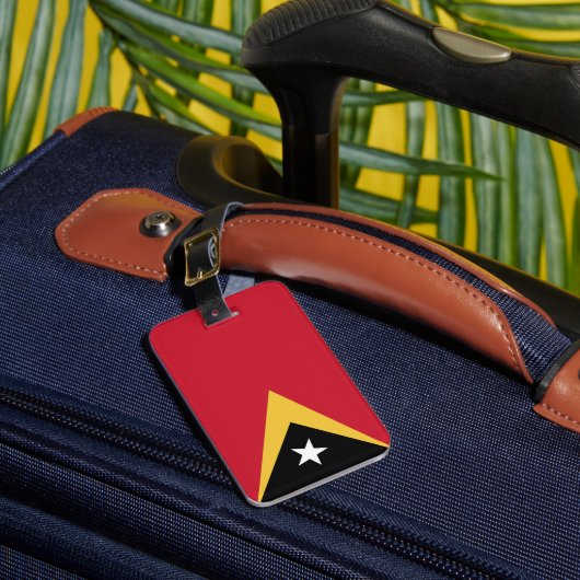 Osttimor-Flagge Gepäckanhänger (Vorderseite Insitu 1)