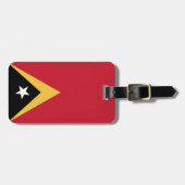Osttimor-Flagge Gepäckanhänger (Vorderseite horizontal)