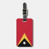 Osttimor-Flagge Gepäckanhänger (Vorderseite vertikal)