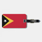 Osttimor-Flagge Gepäckanhänger (Rückseite horizontal)