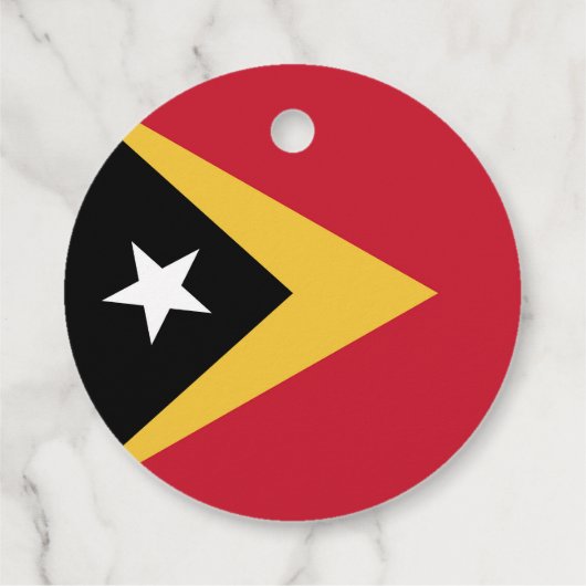 Osttimor-Flagge Geschenkanhänger (Rückseite)