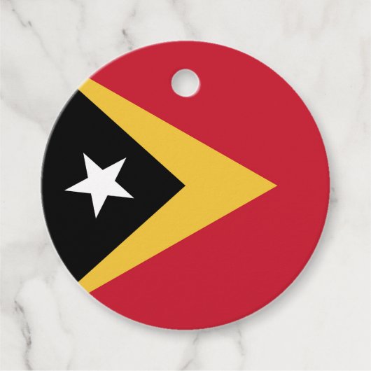 Osttimor-Flagge Geschenkanhänger (Vorderseite)