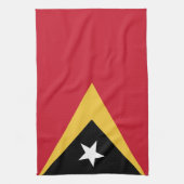 Osttimor-Flagge Geschirrtuch (Vertikal)