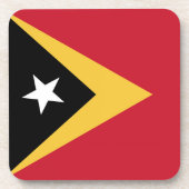 Osttimor-Flagge Getränkeuntersetzer (Vorderseite)