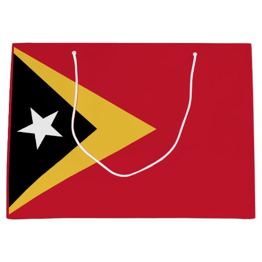 Osttimor-Flagge Große Geschenktüte (Vorderseite)