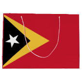 Osttimor-Flagge Große Geschenktüte (Rückseite)