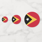 Osttimor-Flagge Konfetti (Vorderseiten)