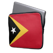Osttimor-Flagge Laptopschutzhülle (Vorderseite Links)