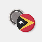 Osttimor-Flagge Magnet (Vorderseite/Rückseite)