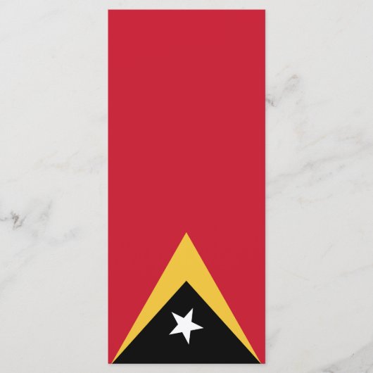 Osttimor-Flagge Menükarte (Vorderseite)