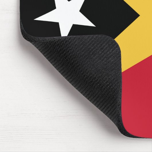 Osttimor-Flagge Mousepad (Ecke)