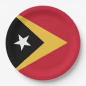Osttimor-Flagge Pappteller (Vorderseite)