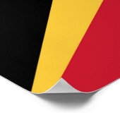 Osttimor-Flagge Poster (Ecke)