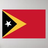 Osttimor-Flagge Poster (Vorne)