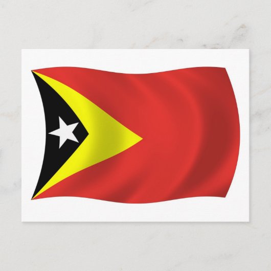 Osttimor Flagge Postkarte (Vorderseite)
