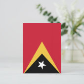 Osttimor-Flagge Postkarte (Stehend Vorderseite)