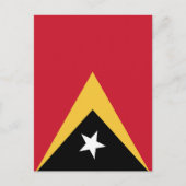Osttimor-Flagge Postkarte (Vorderseite)