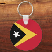 Osttimor-Flagge Schlüsselanhänger (Vorderseite)