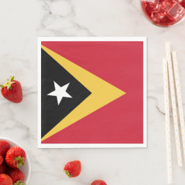 Osttimor-Flagge Serviette