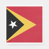 Osttimor-Flagge Serviette (Vorderseite)