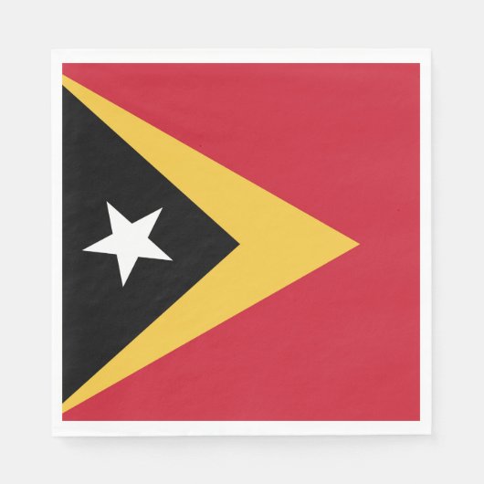 Osttimor-Flagge Serviette (Vorderseite)