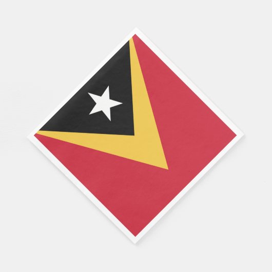 Osttimor-Flagge Serviette (Ecke)