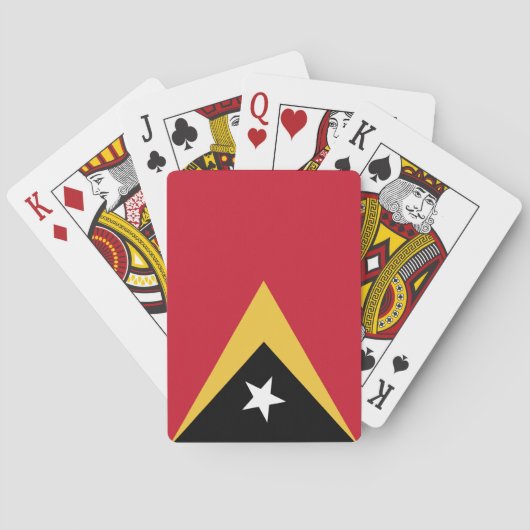 Osttimor-Flagge Spielkarten (Rückseite)
