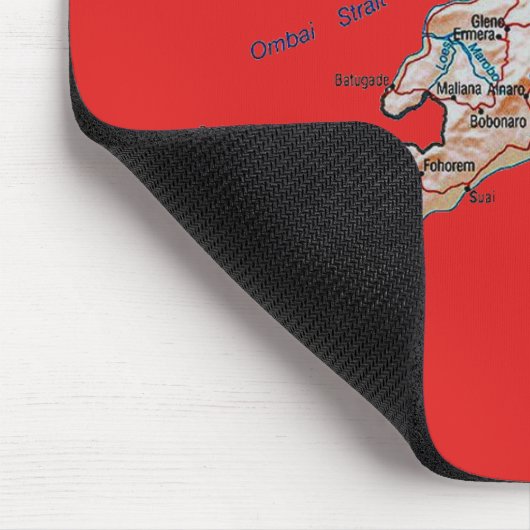 Osttimor Karte Mousepad (Ecke)