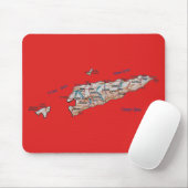 Osttimor Karte Mousepad (Mit Mouse)