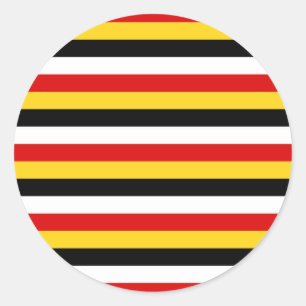 Osttimor Papua-Neuguinea-Flagge Streifen Runder Aufkleber