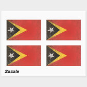 Osttimor Rechteckiger Aufkleber (Blatt)