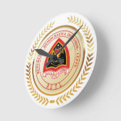 Osttimor-Wappen Runde Wanduhr (Winkel)