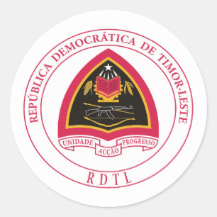 Osttimor - Wehrwesten Runder Aufkleber