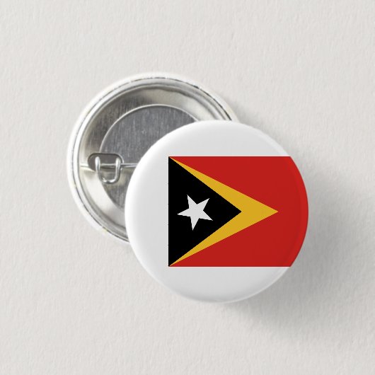 Osttimorische Flagge, Flagge Osttimors Button (Vorne & Hinten)