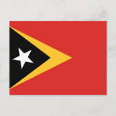 Osttimorische Flagge, Flagge Osttimors Postkarte (Vorderseite)