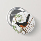 Osttowhere, Audubon, Rot-mit Augen Birdwatcher-Bir Button (Vorne & Hinten)