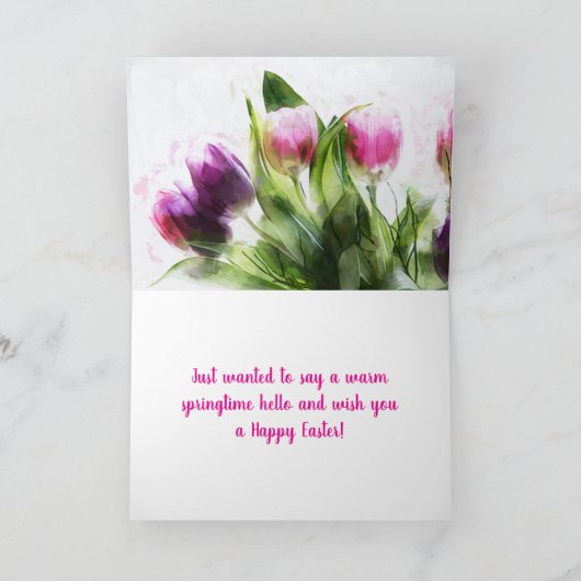 OSTTULIPS DANKESKARTE (Innenseite)