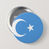 Ostturkestan Uyghur Flag Button (Vorne & Hinten)