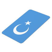 Ostturkestan Uyghur Flag Magnet (Linke Seite)