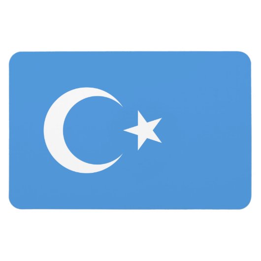 Ostturkestan Uyghur Flag Magnet (Horizontal)