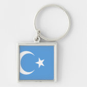 Ostturkestan Uyghur Flag Schlüsselanhänger (Vorne)