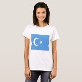 Ostturkestan Uyghur Flag T-Shirt (Vorne ganz)