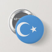 OstTurkestan Uyghur Flagge Button (Vorne & Hinten)