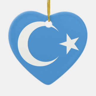 OstTurkestan Uyghur Flagge Keramikornament