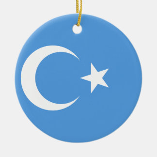 OstTurkestan Uyghur Flagge Keramikornament