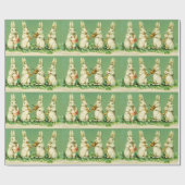 OSTWEISS RABBIT ORCHESTRA Musik Kaninchen machen Geschenkpapier (Flach)